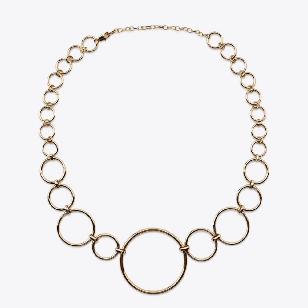 NWOT Zara Golden Metal Circle Belt